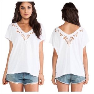 Free People Double V Tee